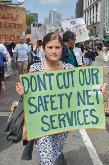 Marching against cuts to the California state budget