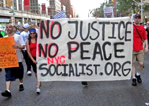 New York socialists marching for justice for Trayvon Martin