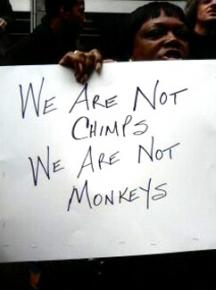 Five hundred people protested outside the offices of the New York Post