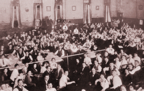 The founding convention of the Communist Party of America in Chicago in 1919