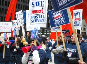 Gathered in Chicago for the APWU national day of action in 2012